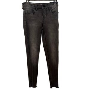 Pilcro and the letterpress Stet skinny ankle jeans raw hems Size 26